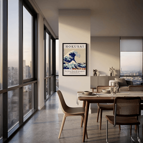 Cuadro Hokusai The Great Wave Off Kanagawa