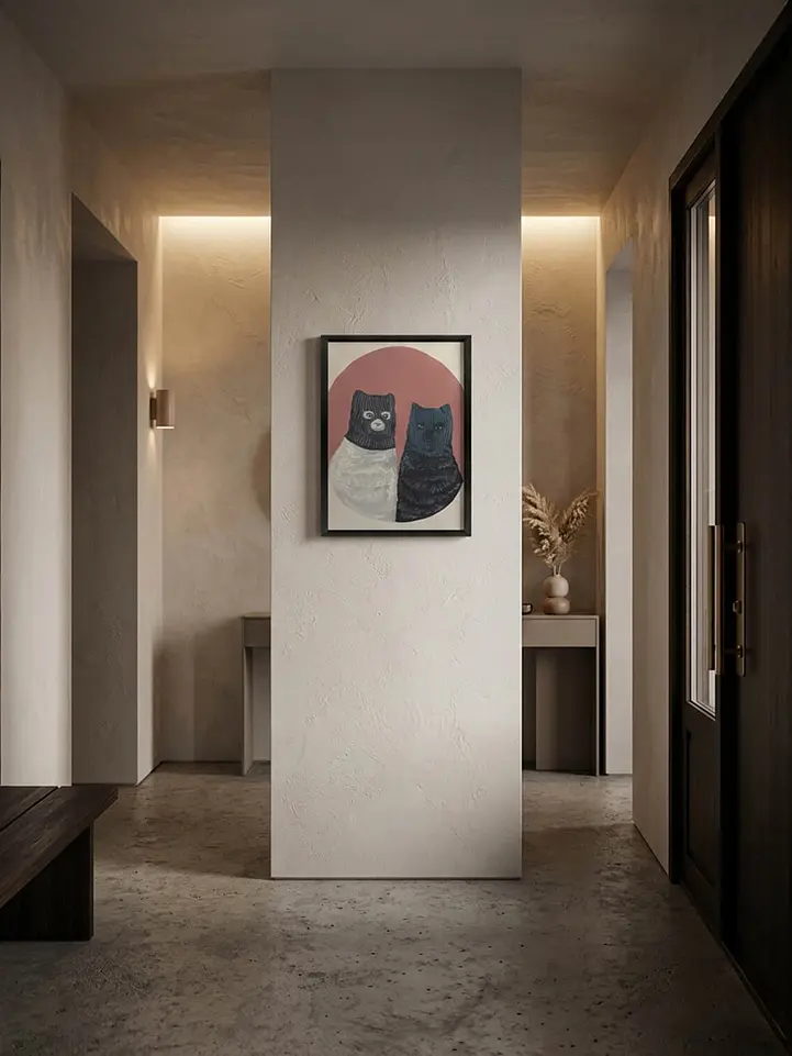 Cuadro Gatos Pasamontaña 2