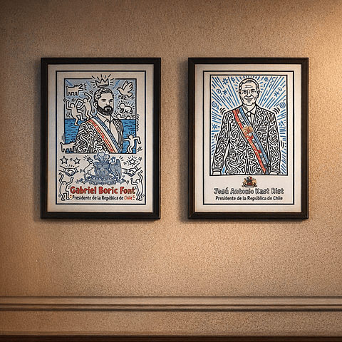 Cuadro Cambio de Mando 2026 Boric / Kast