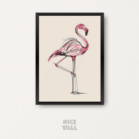 Cuadro Flamenco Dibujo