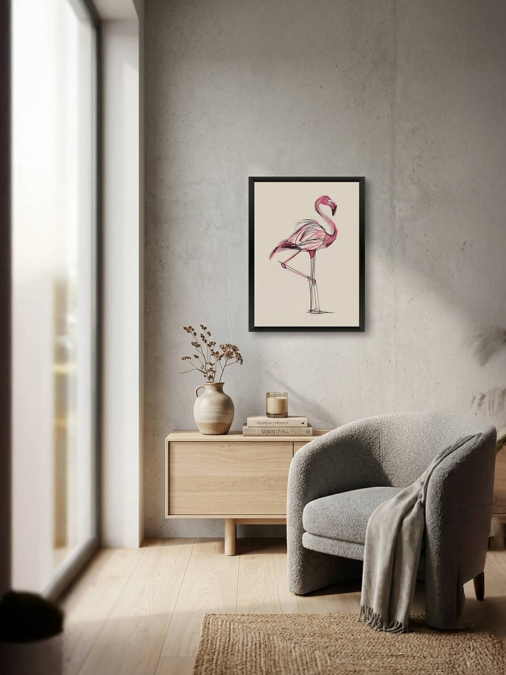 Cuadro Flamenco Dibujo 2