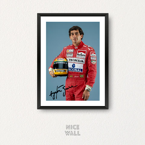 Cuadro Ayrton Senna Firma