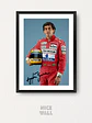 Cuadro Ayrton Senna Firma - Miniatura 1
