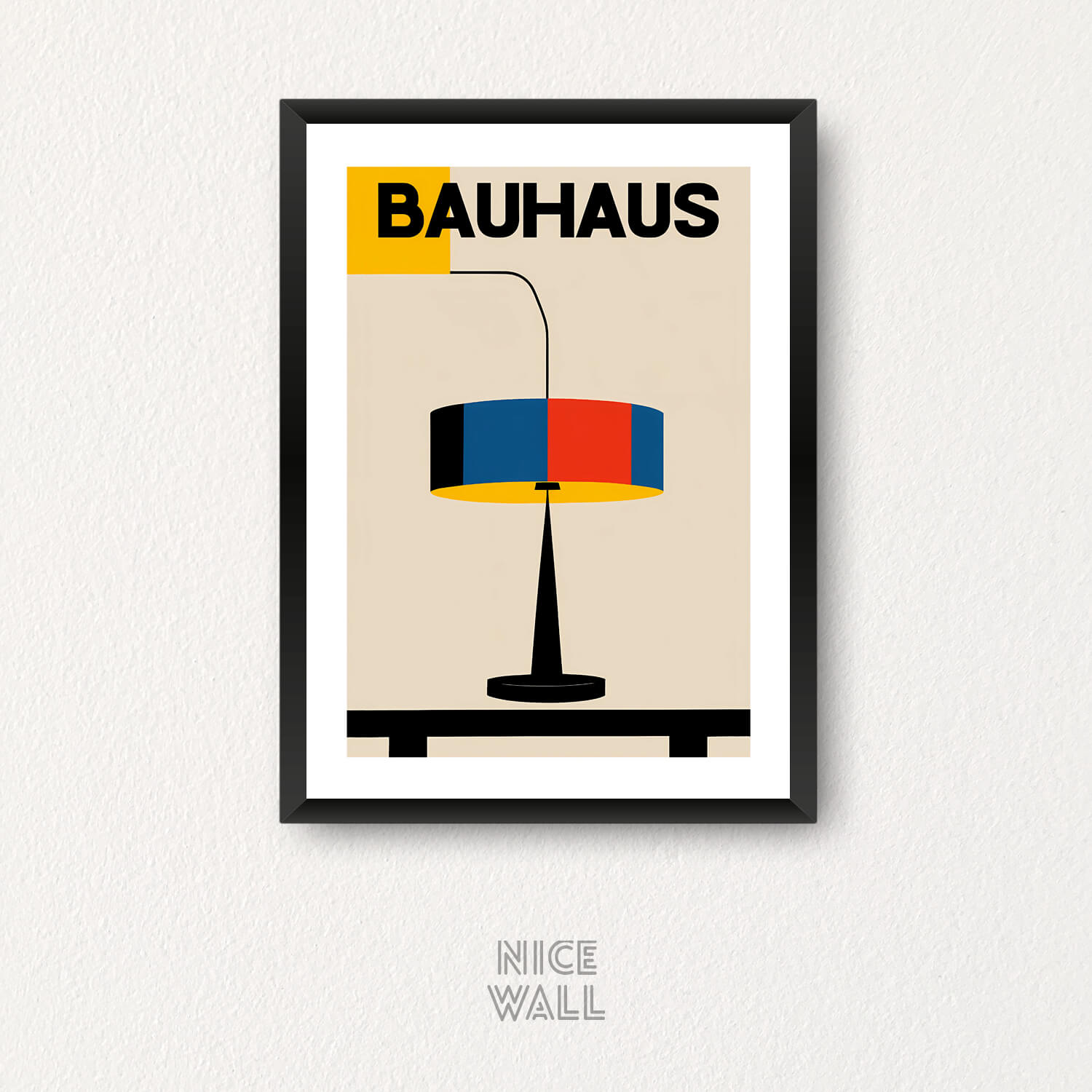 Cuadro De Imagen Mágica Estilo Bauhaus En Lienzo 50x75cm