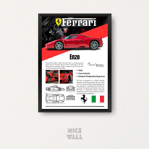 Cuadro Poster Ferrari Enzo
