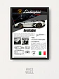 Cuadro Poster Lamborghini Aventador - Miniatura 1