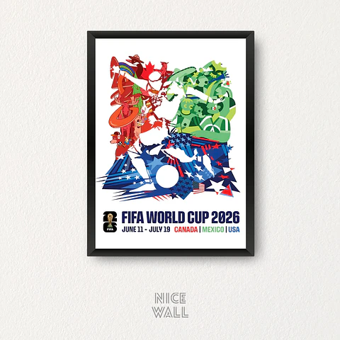 Cuadro Poster Copa Mundial 2026