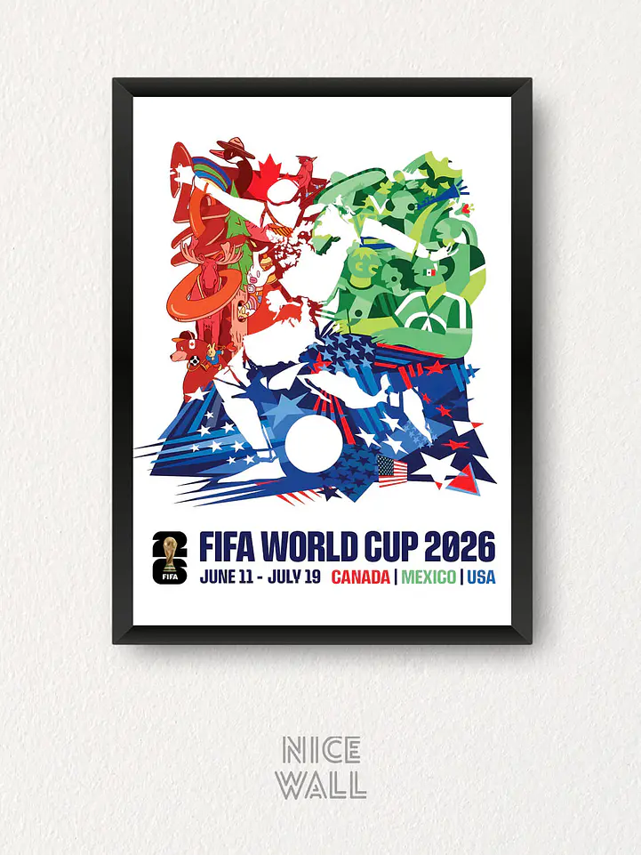 Cuadro Poster Copa Mundial 2026 1