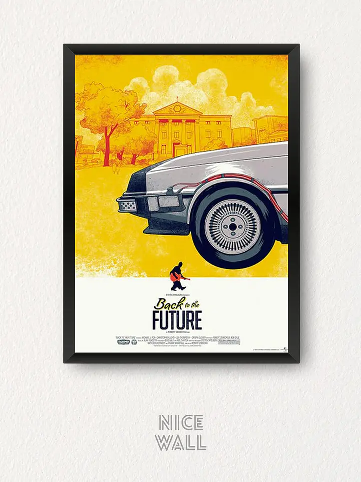 Composición 3 Cuadros Poster Back to the future 2