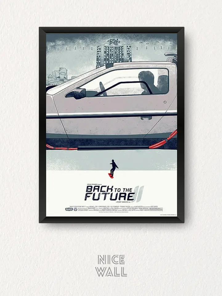 Composición 3 Cuadros Poster Back to the future 3