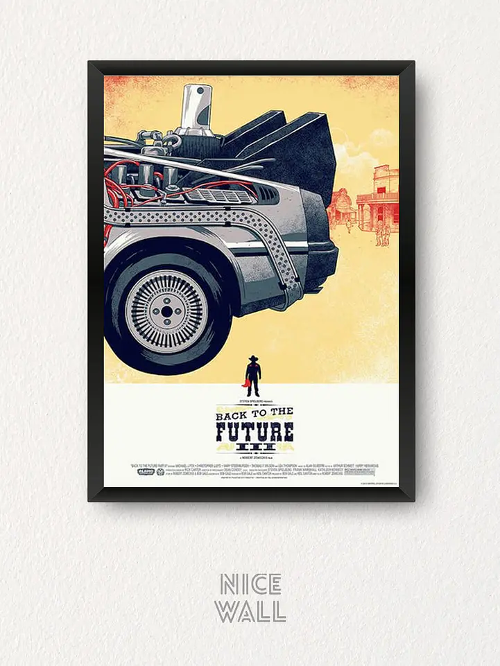 Composición 3 Cuadros Poster Back to the future 4