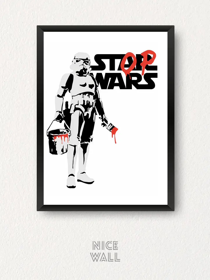 Composición 3 Cuadros Banksy 2