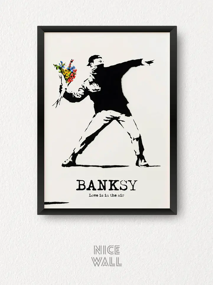 Composición 3 Cuadros Banksy 3