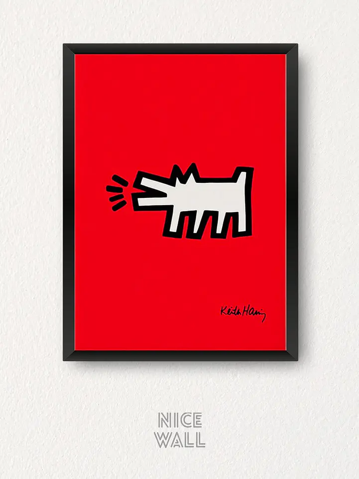 Composición 3 Cuadros Keith Haring 4