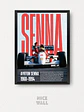 Composición 3 Cuadros Ayrton Senna - Miniatura 2