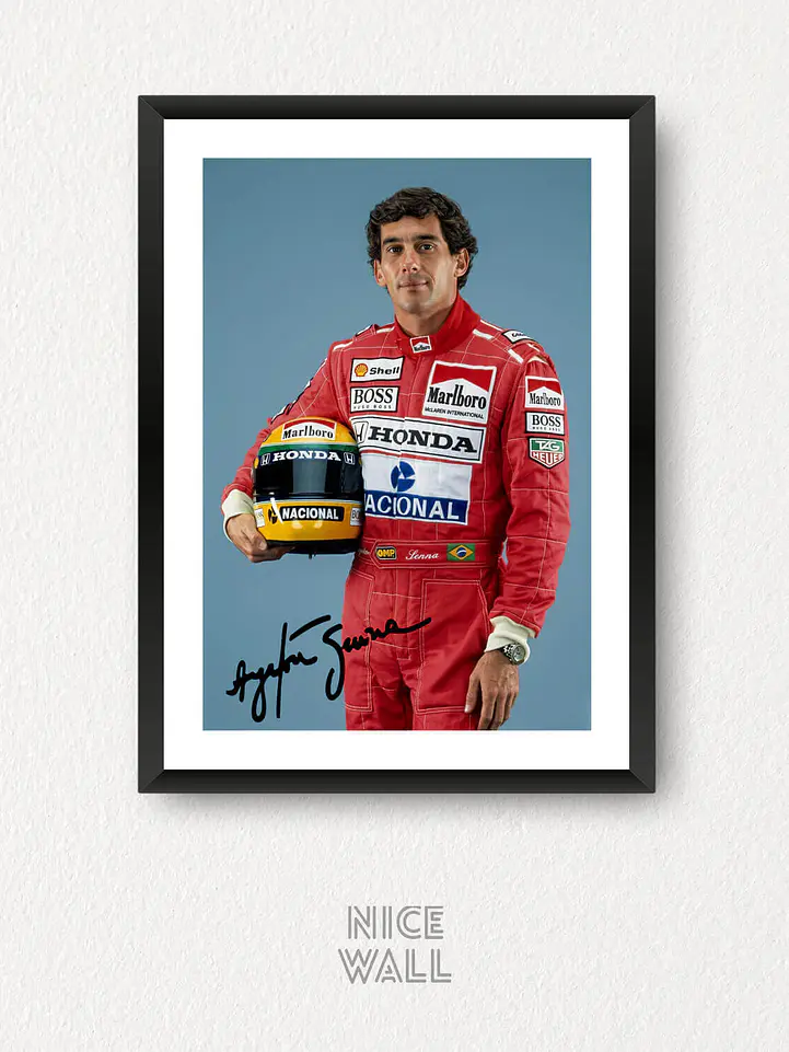 Composición 3 Cuadros Ayrton Senna 3