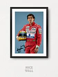 Composición 3 Cuadros Ayrton Senna - Miniatura 3