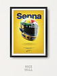 Composición 3 Cuadros Ayrton Senna - Miniatura 4