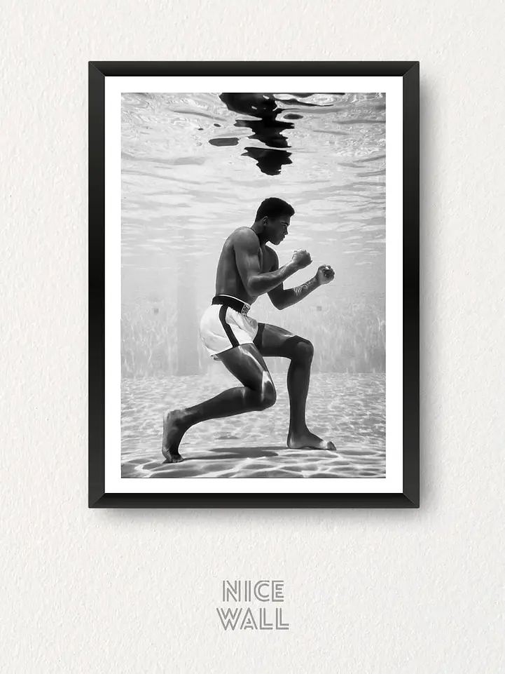 Composición 3 Cuadros Muhammad Ali 3