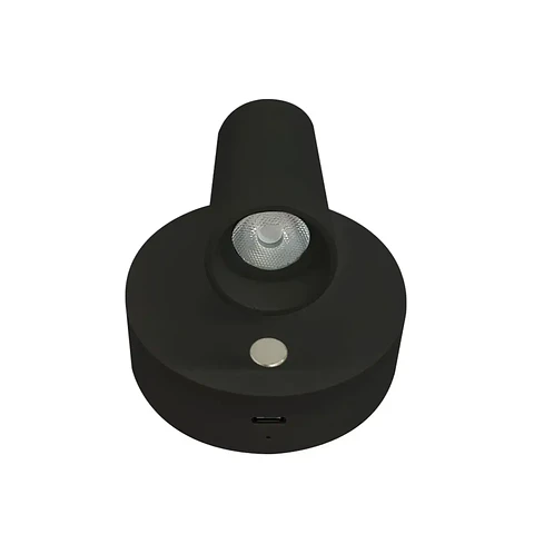 Apliqué Spot LED Recargable Negro