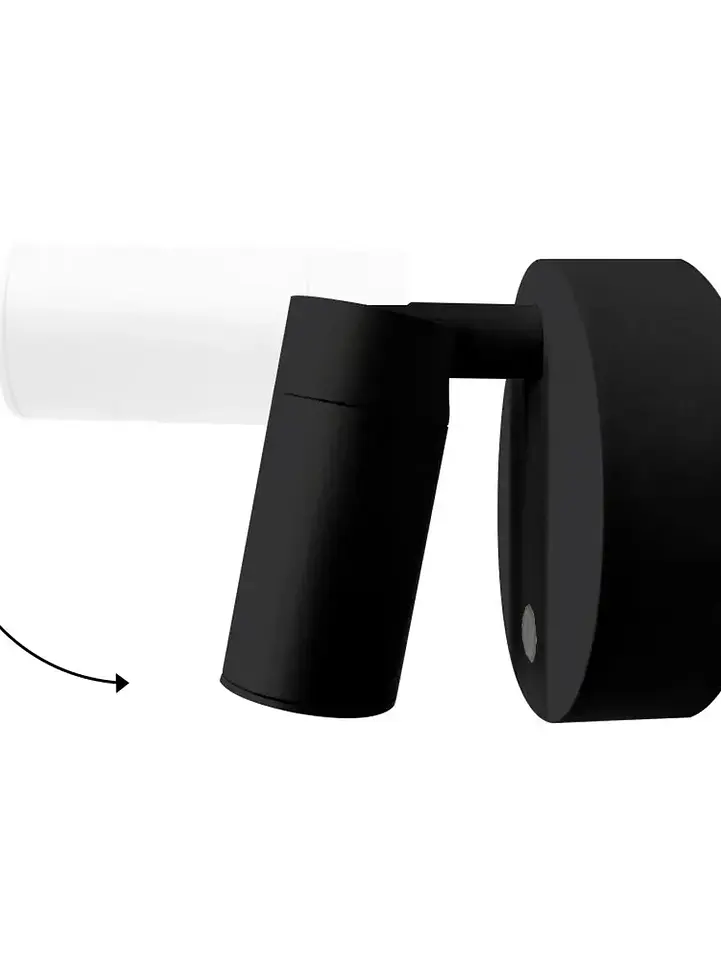 Apliqué Spot LED Recargable Negro 5