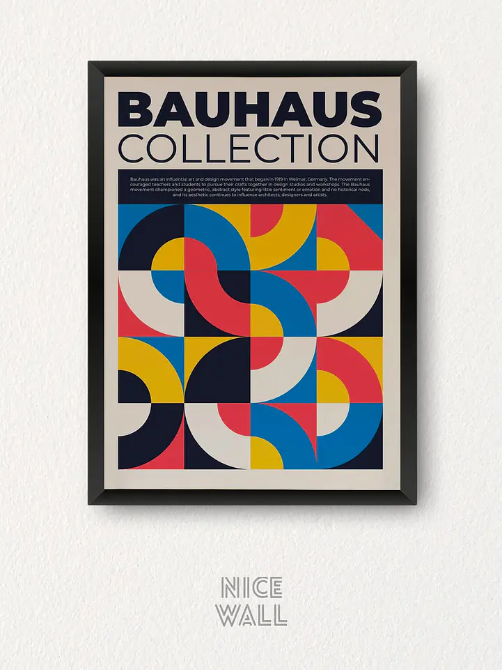 Composición 3 Cuadros The Art Of Bauhaus 2