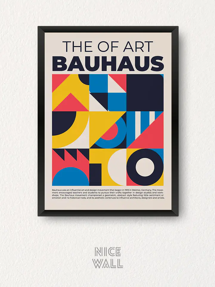 Composición 3 Cuadros The Art Of Bauhaus 4