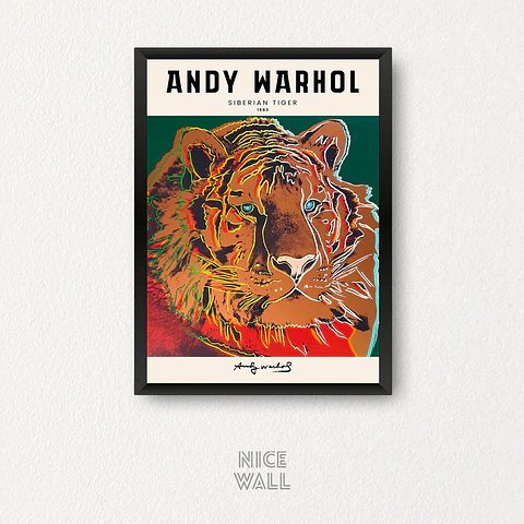 Composición 3 Cuadros Andy Warhol Animales
