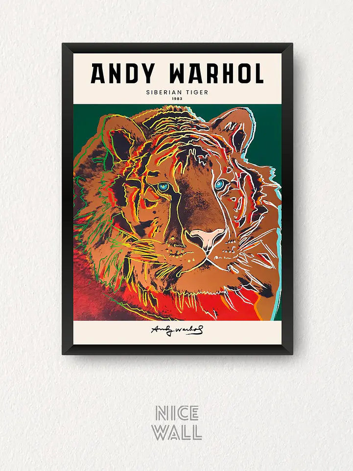 Composición 3 Cuadros Andy Warhol Animales 2