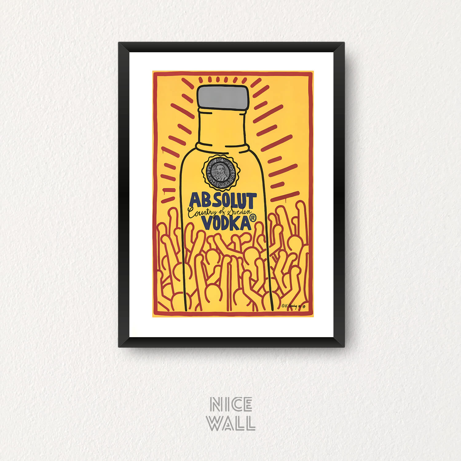 Cuadro Absolut Keith Haring