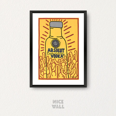 Cuadro Absolut Keith Haring