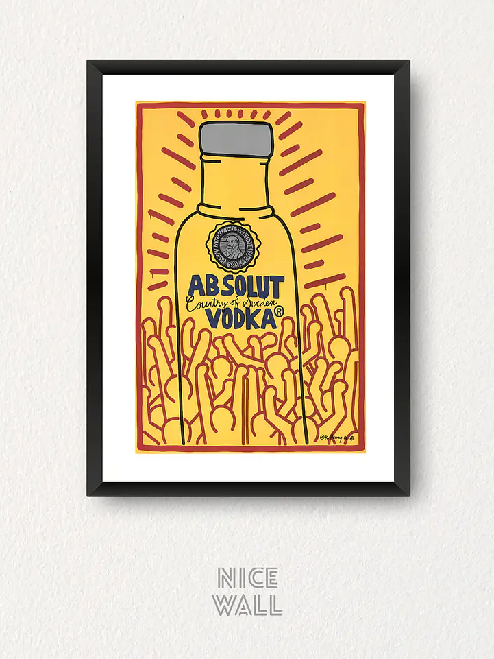 Cuadro Absolut Keith Haring 1