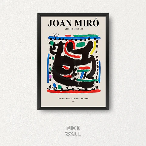 Cuadro Joan Miro Atelier Mourlot