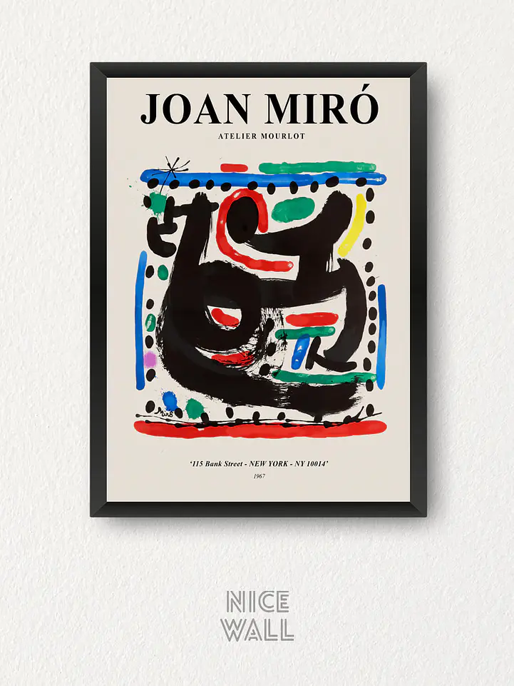 Cuadro Joan Miro Atelier Mourlot 1