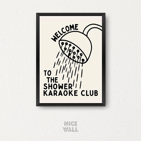 Cuadro Karaoke Shower
