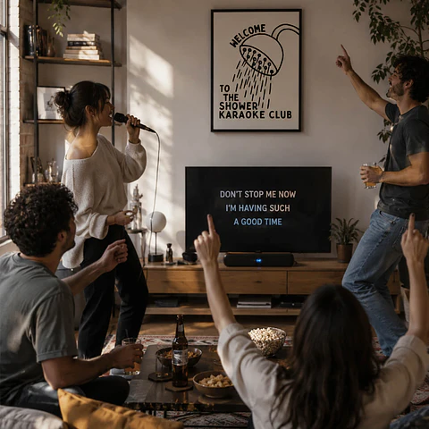 Cuadro Karaoke Shower