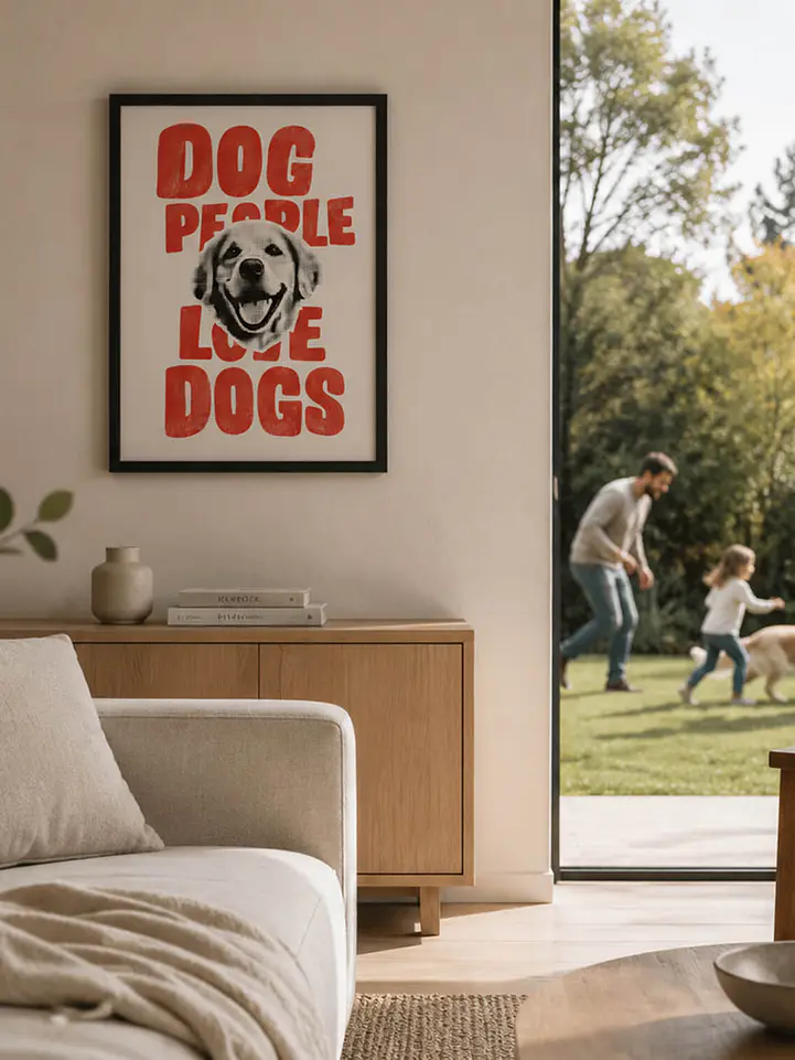Cuadro Dog People Love Dogs 2