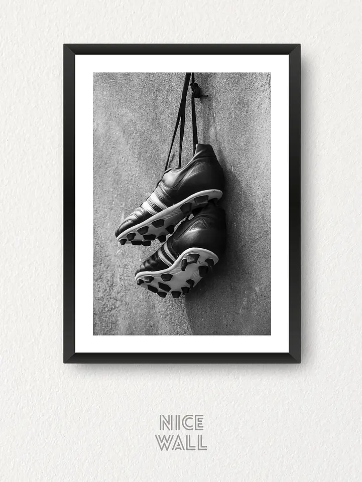 Cuadro Zapatos Fútbol Vintage 1