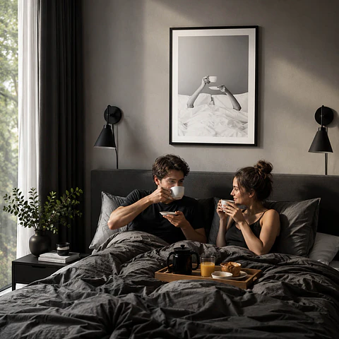 Cuadro Desayuno en la Cama