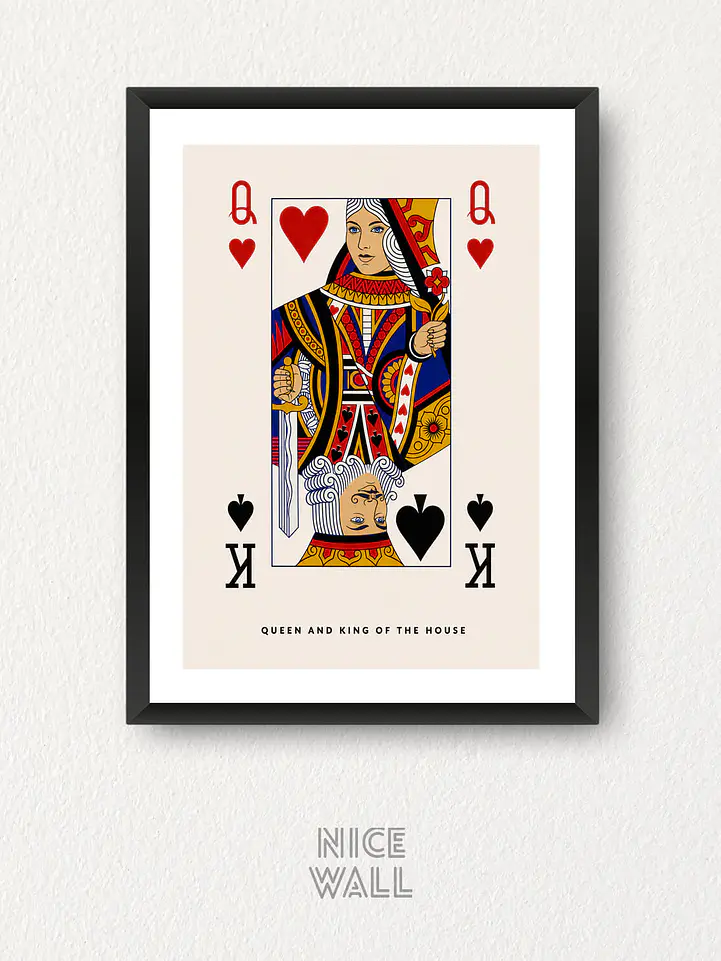 Cuadro Queen and King of The House 1