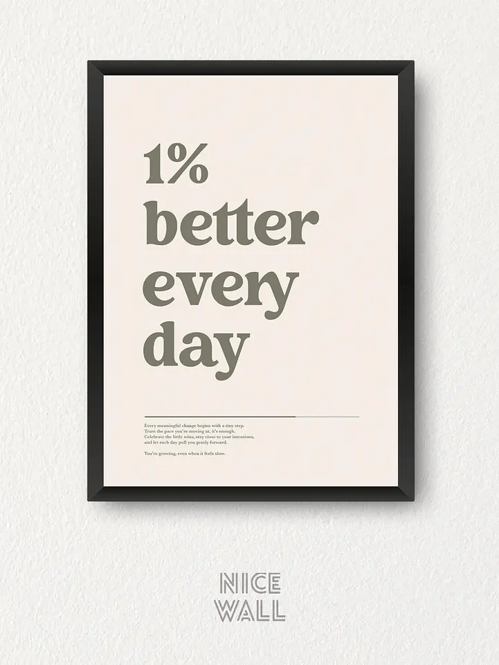 Cuadro 1% Better Every Day 1