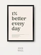 Cuadro 1% Better Every Day - Miniatura 1
