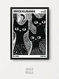Cuadro Yayoi Kusama Gatos Negros - Miniatura 1