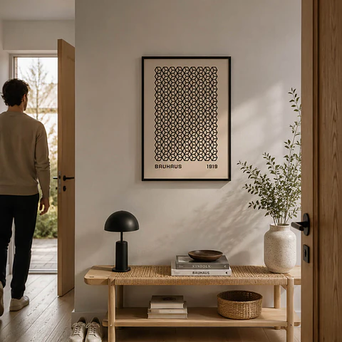 Cuadro Bauhaus 1919 Cubos
