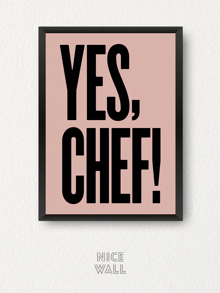 Cuadro Yes Chef! 3