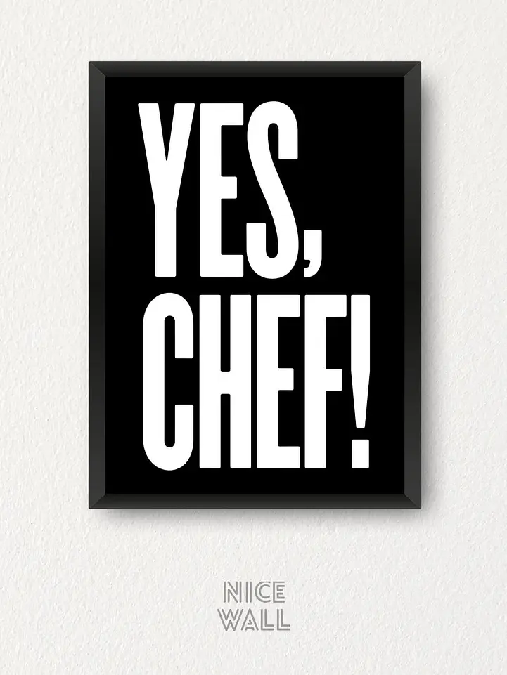 Cuadro Yes Chef! 4