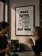 Cuadro Make Coffee Not War - Miniatura 2