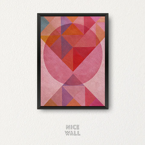 Cuadro Rosado Abstracto
