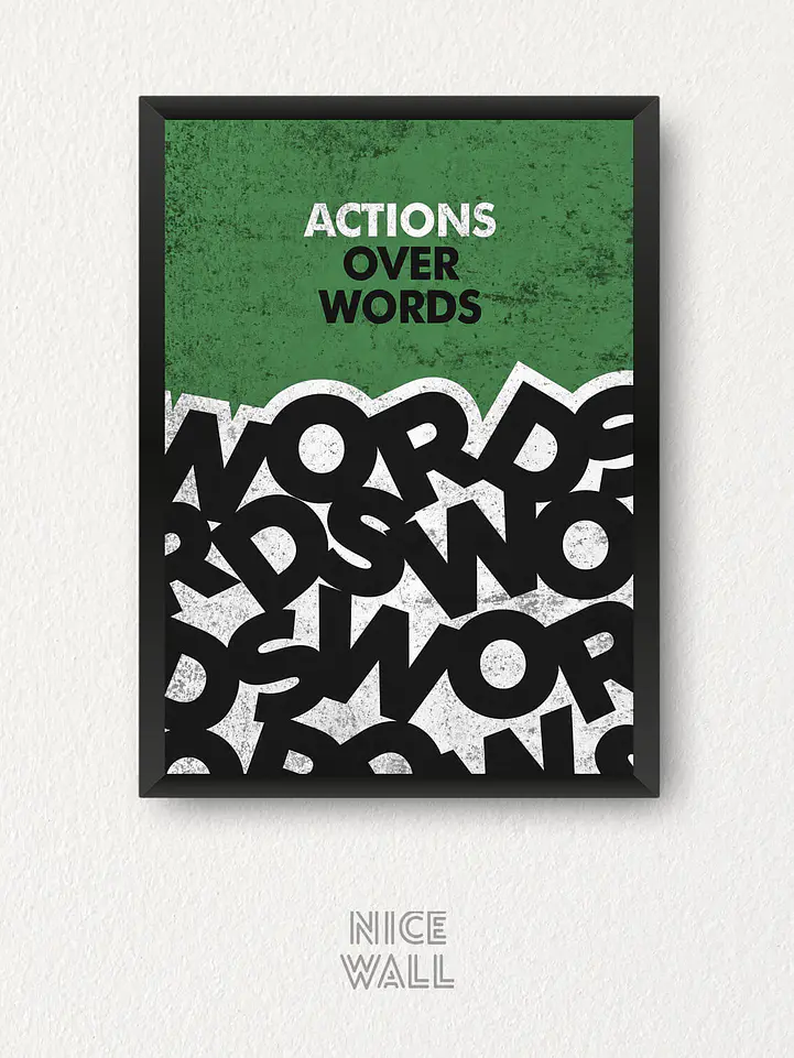 Cuadro Actions over Words 1