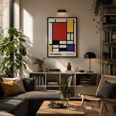 Cuadro Composición rojo. amarillo y azul Piet Mondrian